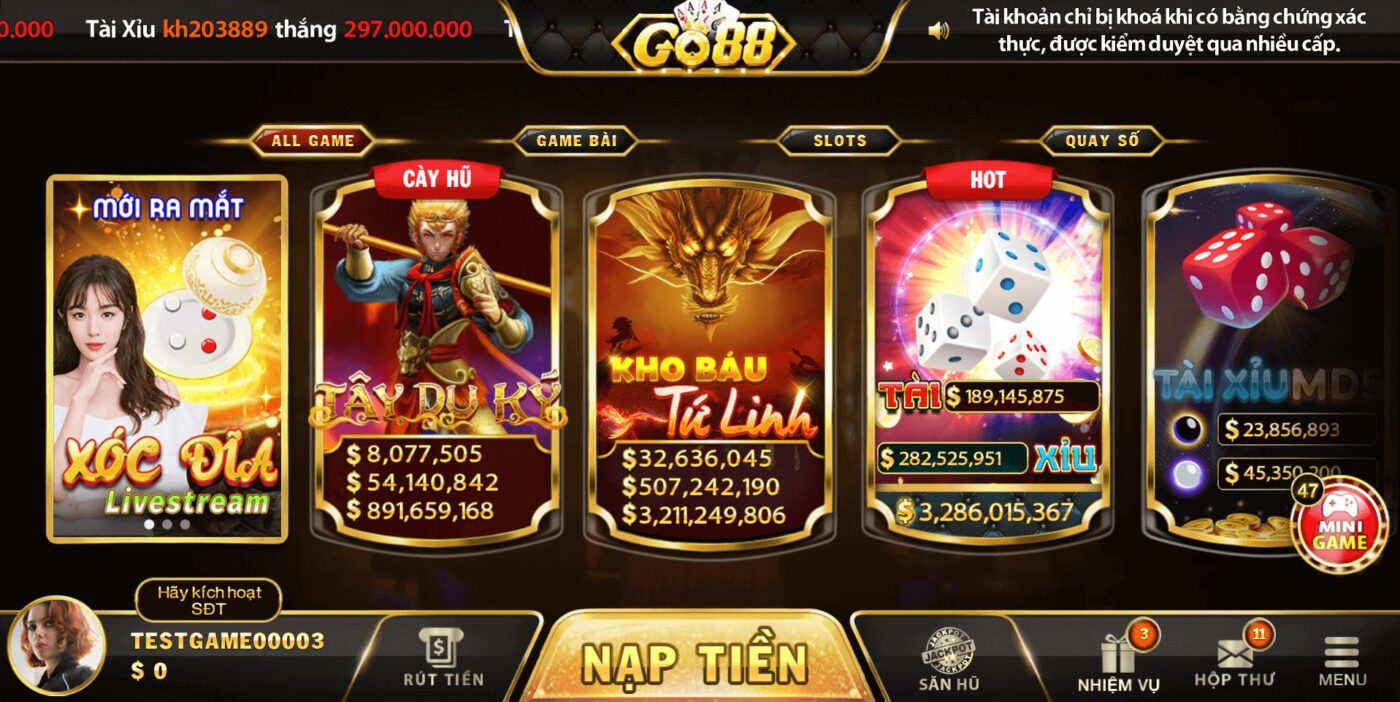 Cổng game đổi thưởng Go88 cực uy tín